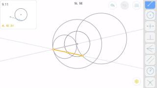 Euclidea 9.11 (Iota 11) Solution walkthrough