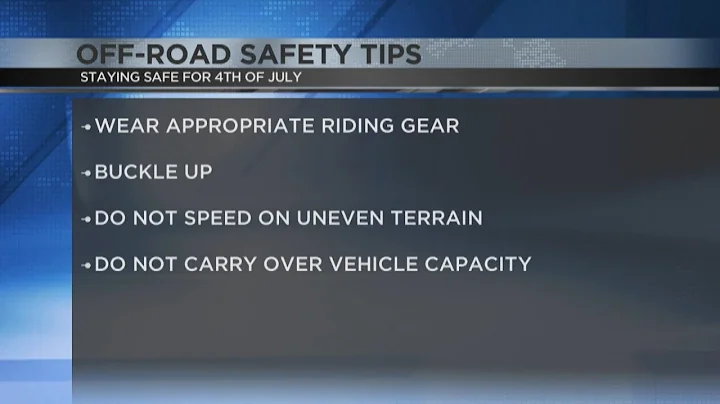 AZ Game and Fish has some tips to keep everyone safe if you're off-roading