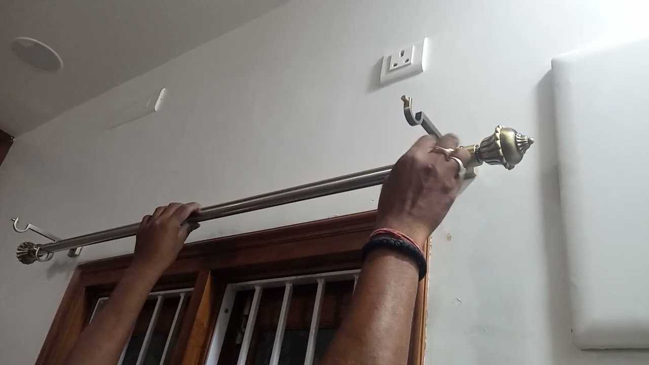 AAA CURTIN RODS FITTING కర్టెన్ రాడ్ ఫిట్టింగ్ చేయు విధానం చూడండి 3 March 2025