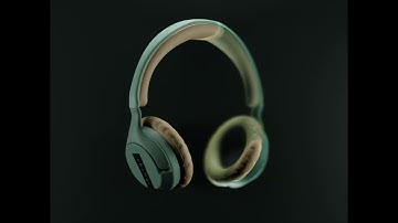 Headphone product design i made watching Derek Elliott using blender