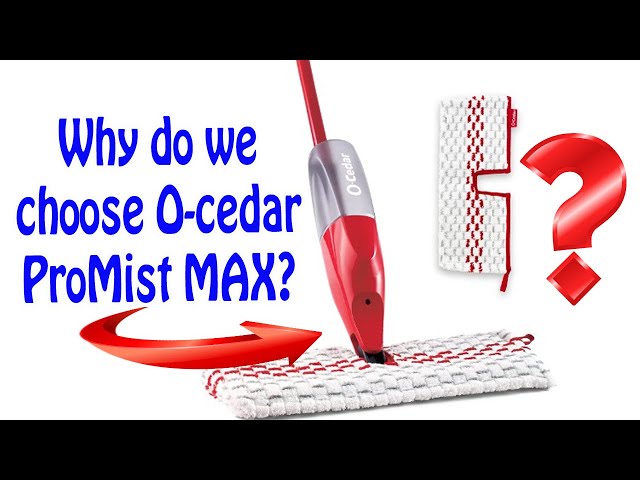 O-Cedar ProMist MAX Microfiber Spray Mop with 4 Extra Refills, Red