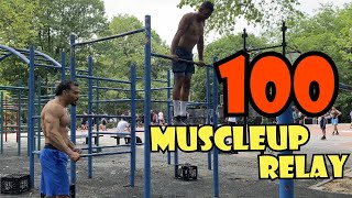 100 Muscleup Relay | NYC Calisthenics | Eric Rivera