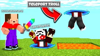 KÖTÜ BALON KAFA BİZİ TELEPORT İLE TROLLEDİ !!  BalonCraft #416  Minecraft