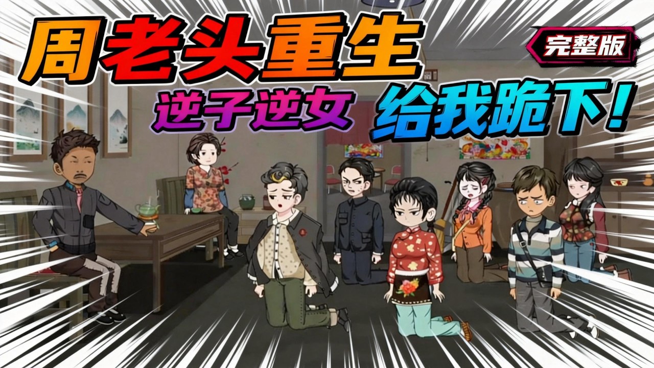 【一口气看完】如果人生能重来，你会怎么做？晚年的周老头，给5个子女打了5通电话，却没凑齐，1分钟的陪伴，再睁眼，周老头竟回到了，老大出国的前一天……#夜一漫谈 #周老头重生，逆子逆女给我跪下！