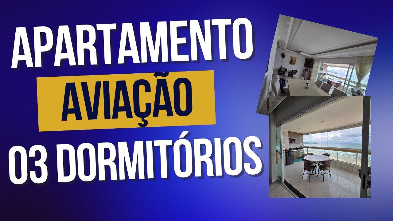 Apartamento vista mar para venda na  Aviação em Praia Grande/SP