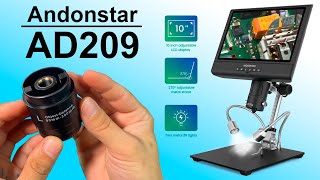 Микроскоп Andonstar Ad209 С Огромный Дисплеем. Микроскоп Для Пайки И Не Только!