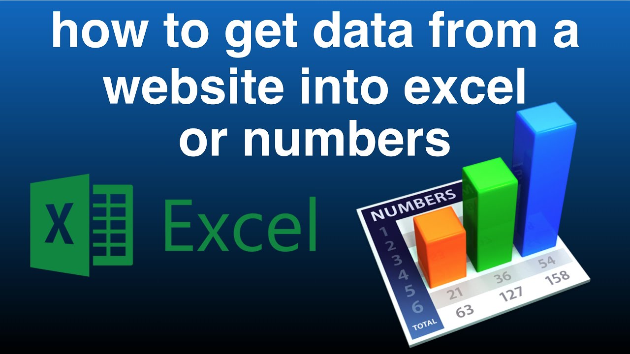 how-to-get-data-from-a-website-into-excel-or-numbers-spreadsheet-youtube