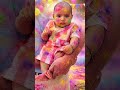 Little hands ,big colors!! Happy Holi 