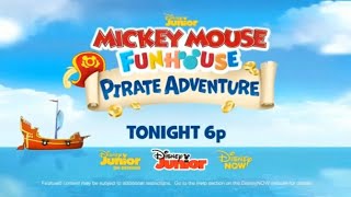 Mickey Mouse Funhouse  Pirate Adventure tonight at 6 on Disney Junior Promo