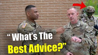 Asking Top Army Soldiers For Life Advice