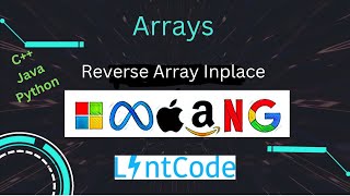 Reverse Array C++ Java  Python LintCode 764