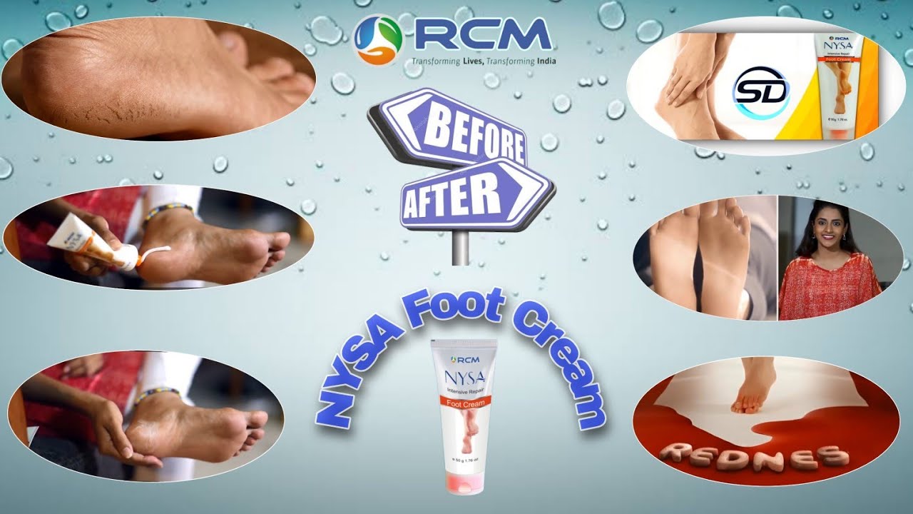 NYSA Foot Cream by RCM फुट क्रीम YouTube