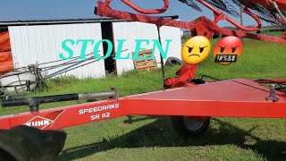 STOLEN--Kuhn Speedrake SR112--Who The 🤬Steels A Hay Rake