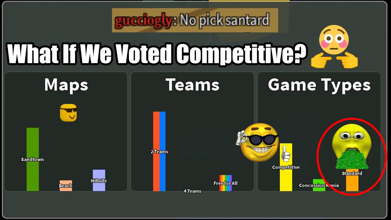 Everybody Votes Competitive Sometimes Arsenal Montage Youtube - roblox game mix vote various games play arsenal