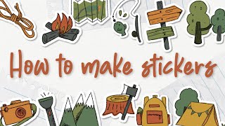 【Procreate】How to draw stickers【iPad】