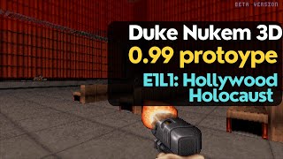 Duke Nukem 3D 0.99 prototype - E1L1: Hollywood Holocaust walkthrough