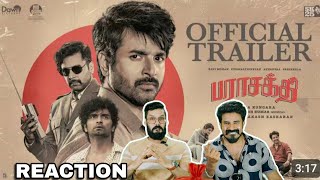 Parasakthi Official Trailer Reaction | Sivakarthikeyan Ravi Mohan Sudha Kongara Entertainment Kizhi