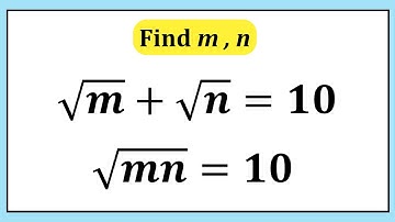 Nice Math Algebra Simplification | Find the Value of m and n