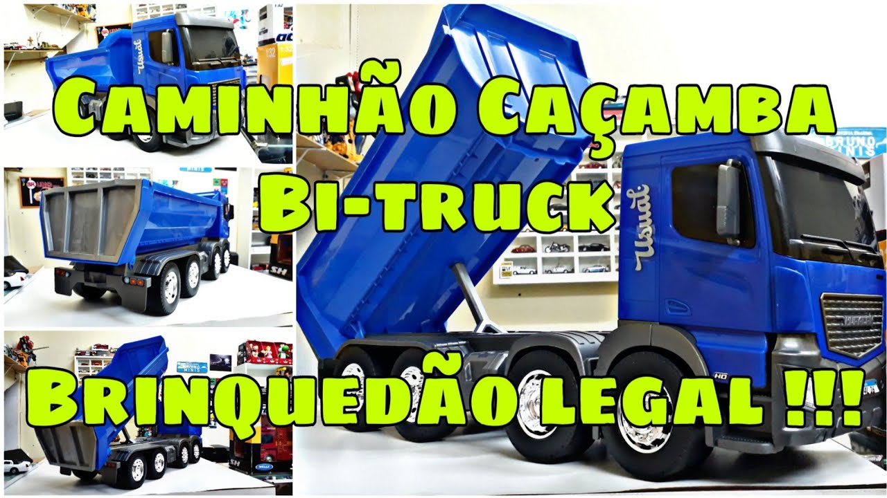 Caminhão Caçamba Bi-truck da Usual Brinquedos !!! 