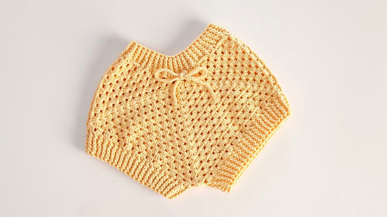 2 Yaş Bebekler İçin Rahat ve Şık Örgü Şort Nasıl Örülür?/Yazlık Örgü Şort Modeli/Kolay ve Şık Model