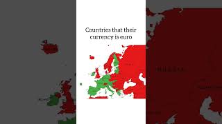 countries that are using euro🌏💶 #euro #world #map #europe #currency