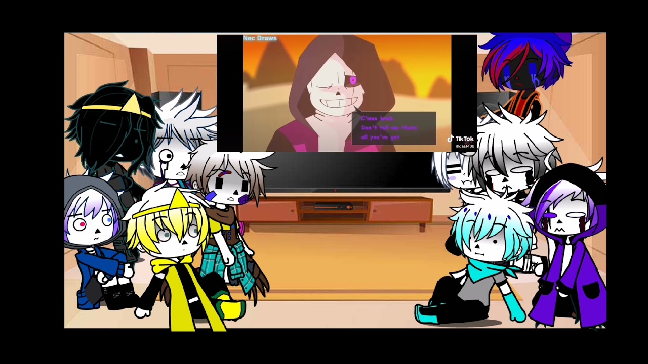 Реакция Сансов на тик ток// 2 часть//присутствует шип