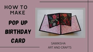 Popup Birthday Card ❤️|| Tutorial || 5 minute Craft || Samiksha