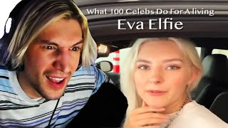 xQc Reacts to "I Asked 100 Celebrities What They Do For A Living!"