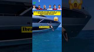 Haaland VS ibrahimovic VS Neymar VS Ramos VS Ronaldo VS Messi : Diving Challenge 🌊🏊⚽️