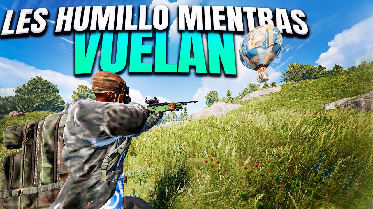 Les HUMILLO mientras VUELAN en un GLOBO - RUST - Gameplay español
