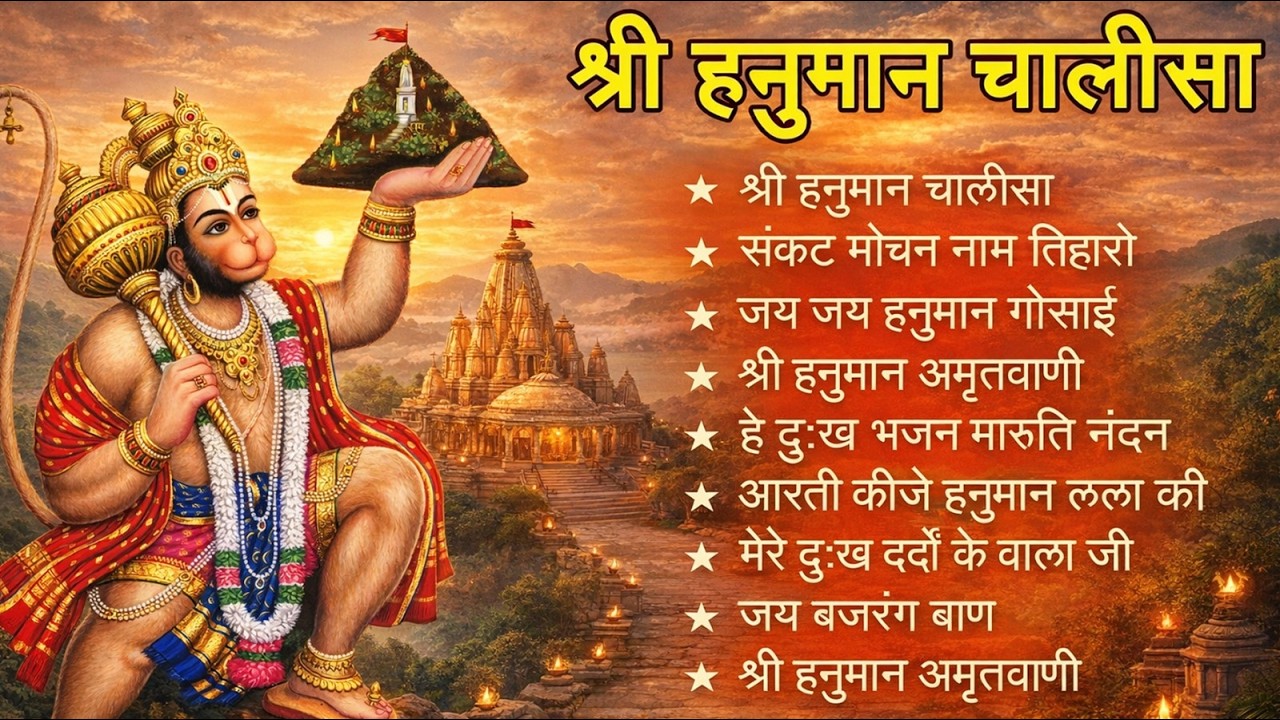 श्री हनुमान चालीसा 🌺🙏 shree hanuman chalisa original video 🙏🌺 gulshan kumar hariharan full hd