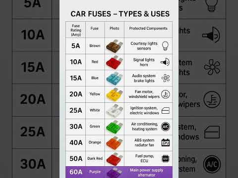 Mini Fuse Types Chart