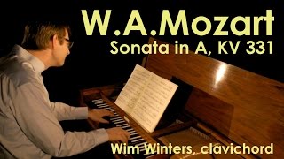 W.A.Mozart :: Sonata in A Major KV 331 :: Wim Winters, clavichord