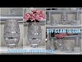 DIY GLAM HOME DECOR | DIY VALENTINE VASE/CENTERPIECE WITH CRUSH GLASS | DIY HIGH END ROOM DECOR 2021