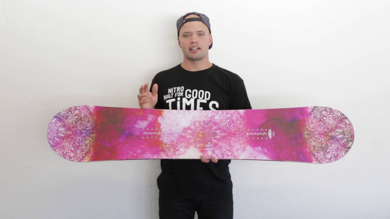 Arne Ik heb het erkend Probleem 2017 Nitro Womens Mystique Snowboard Review - YouTube