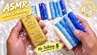 ASMR Gold Bars & Blue Wax Sticks 🪙💙 | Wax Cracking & Cornstarch Sounds screenshot 5