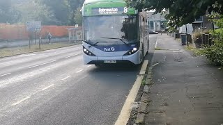 First Glasgow BYD D9UR Envrio 200 Ev 64181 LG73 FTP Route 8 (GONE WRONG)