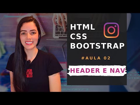 Adding Header and Nav to Instagram Profile with HTML, CSS and Bootstrap #Lesson02