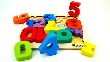 Number Puzzle | Learn Numbers, Colors and Counting from 1 to 10| Educational video for toddlers