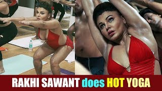 RAKHI SAWANT does HOT YOGA | DESIblitz