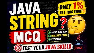 Java String Interview Questions 🔥 | MCQs with Answers & Explanation