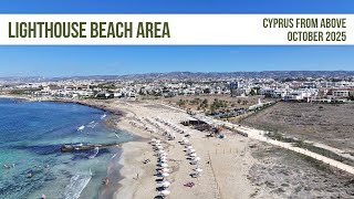 Paphos Lighthouse Beach Area - Drone Footage