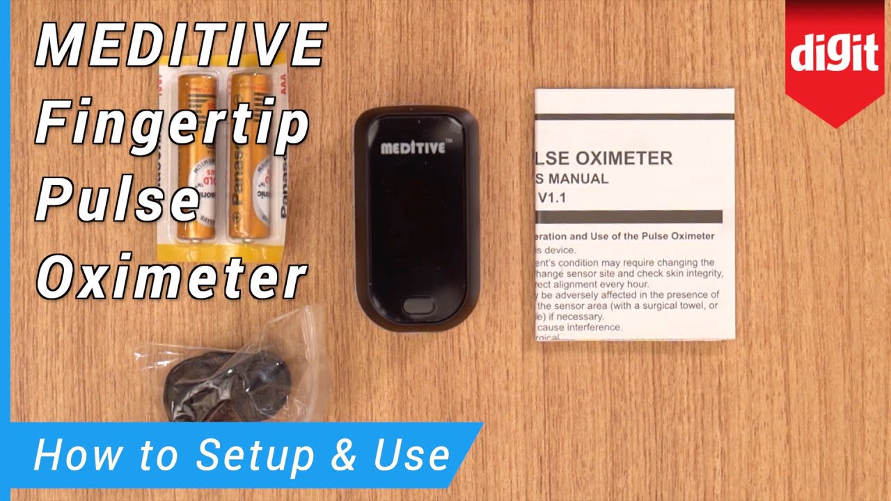 How to setup and use the MEDITIVE MPO 03 Fingertip Pulse Oximeter Unboxing