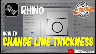 Rhino How To Change Line Thickness