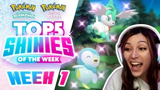 TOP 5 SHINY REACTIONS of the WEEK! EPIC SHINIES! Pokemon Brilliant Diamond and Shining Pearl!