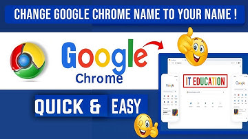 Rename Google Chrome to YOUR Name – Easy & Fun Trick | My Doodle Extension|