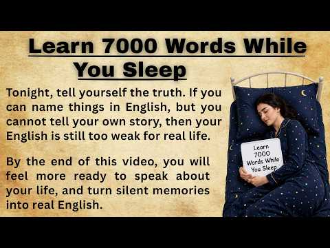 Learn 7,000 English Words While Sleeping | Can Your Memories Become English Stories?