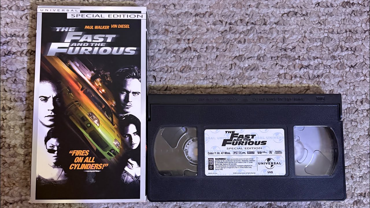 Opening To The Fast And The Furious Special Edition 2001 Vhs - YouTube
