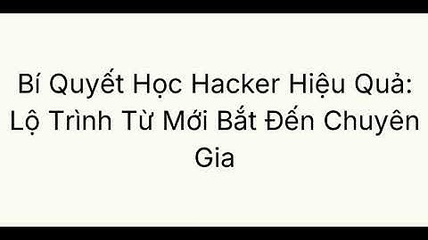 Bí Quyết Học Hacker Hiệu Quả: Lộ Trình Từ Mới Bắt Đến Chuyên Gia