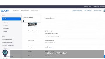 MyGuide: How to change time zone in Zoom web profile